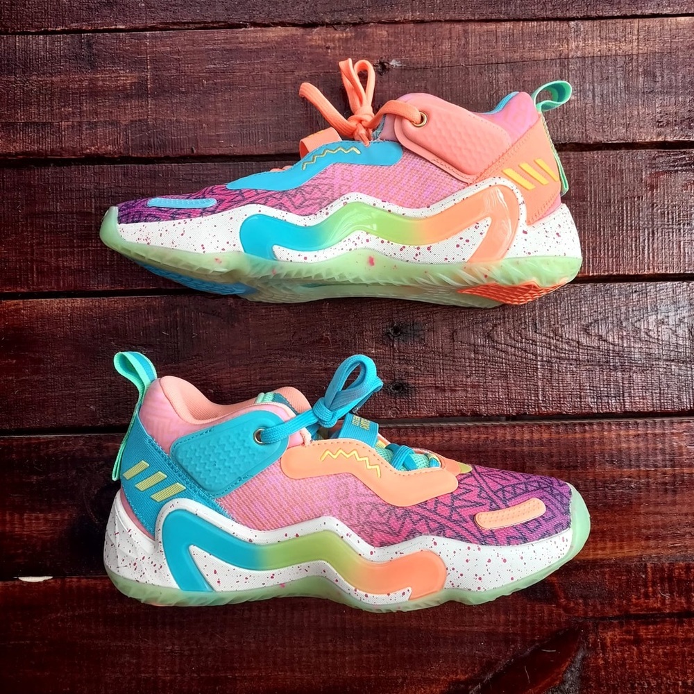 Adidas SM D.O.N Issue 3 J Rare Basketball Sneakers Women’s Size 7.5 Men’s Size 6 - Picture 5 of 8